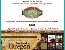 Tablet Screenshot of oregoncoffee.com